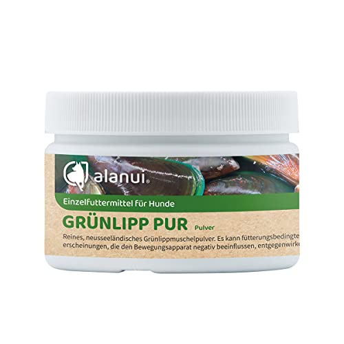 alanui Grünlipp PUR Pulver für Hunde, 100 g Dose von alanui