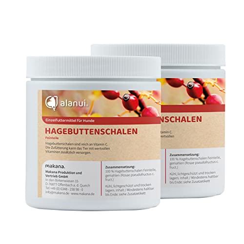 alanui Hagebuttenschalen Feinteile, gemahlen, 2 x 250 g Dose von alanui