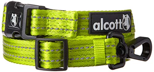 Alcott 3048-WLSHPW Weekender Leine für Hunde einstellbar von 90 bis 150 cm grünes Nylon besonders Stabiler Karabiner Polsterung und Anleinhilfe im Griff One Size von alcott