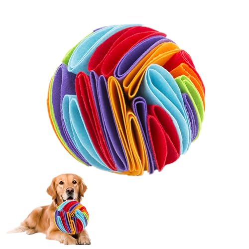 alfyng Schnüffelball für Hunde, interaktiver Futterball für Hunde, Haustier Hund fördert natürliche Fähigkeiten, Schnüffel-Puzzle-Spielzeug, langsames Fressen, Anreicherungsball, Spielzeug für große, von alfyng