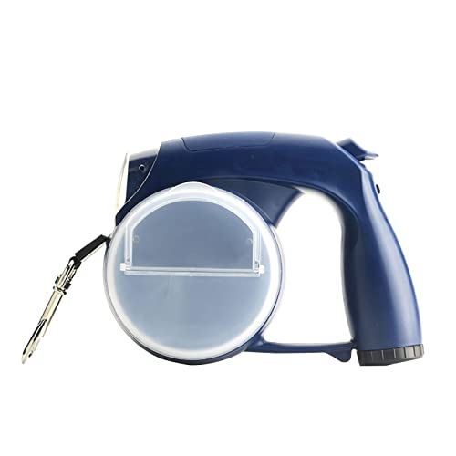 alloneslife Einziehbare Hundeleine mit Kotbeutelhalter, 4 m, LED-Licht, Kotbeutelhalter, Futternapf, Wasserbecher für kleine Hunde (2) von alloneslife