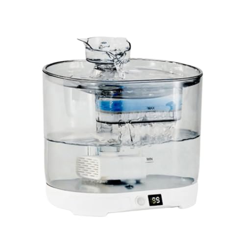 alloneslife Trinkbrunnen Haustier Wasserspender Automatischer Wasserspender Leise Wassernapf für mehrere Haustiere von alloneslife