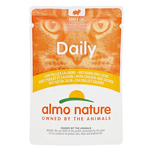 30er Pack Almo Nature Daily Menu Huhn & Lachs 70g von almo nature