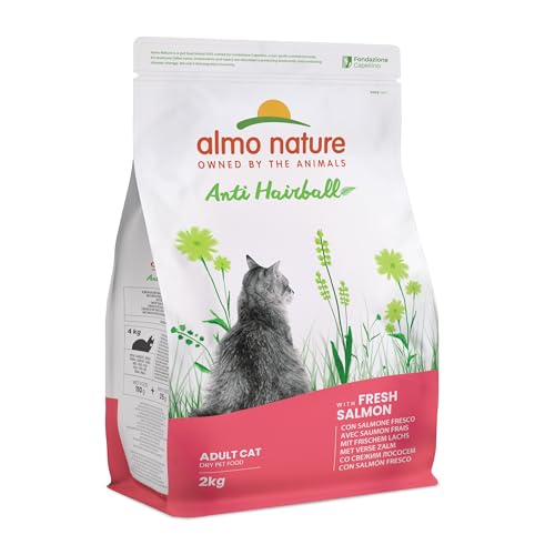 Almo Nature Anti-Haarball mit frischem Lachs für Katzen, 2 kg von almo nature