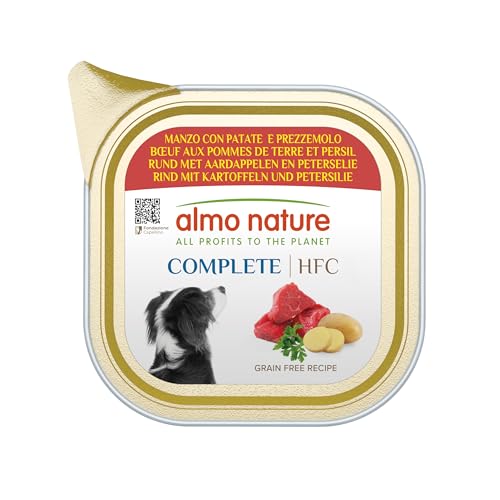 Almo Nature HFC Complete, Nassfutter für Erwachsene Hunde - Rindfleisch mit Kartoffeln und Petersilie - 1,65 kg (11 x 150 g) von almo nature