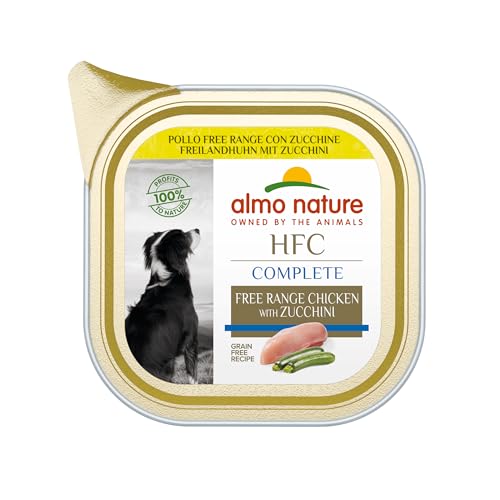 Almo Nature HFC Complete Dogs 17 x 85 g, Huhn Free Range mit Zucchini von almo nature