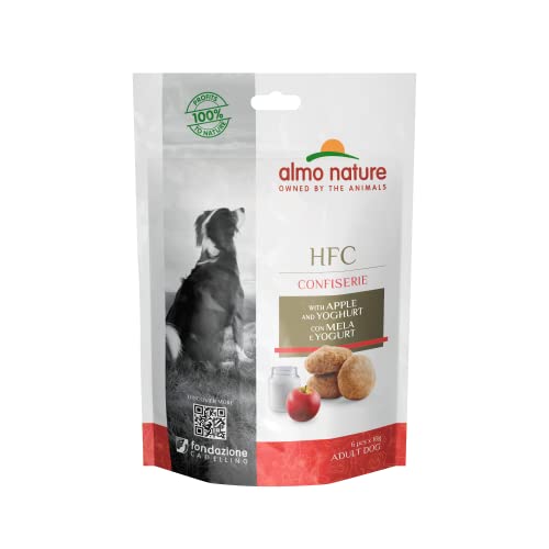 Almo Nature HFC Confiserie Snack für Erwachsene Hunde mit Apfel und Joghurt - Beutel 10 g. von almo nature