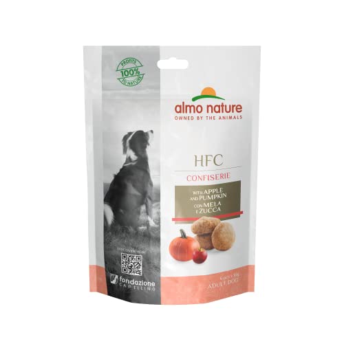 Almo Nature HFC Confiserie Snack für Erwachsene Hunde mit Apfel und Kürbis - Beutel 10 g. von almo nature