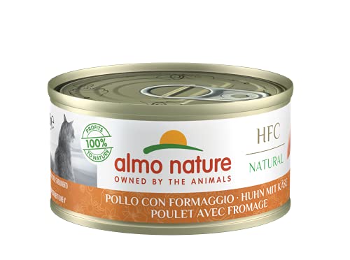 almo nature HFC Natural Katzenfutter nass - Huhn mit Käse 24er Pack (24 x 70g) von almo nature