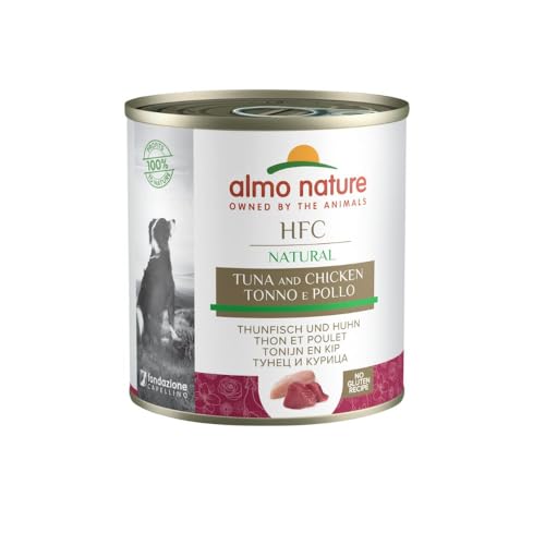 Almo Nature HFC Natural - Nassnahrung für Hunde mit Thunfisch und Huhn ursprünglich Lebensmittelqualität und werden jetzt für Hundenahrung erwendet. von almo nature