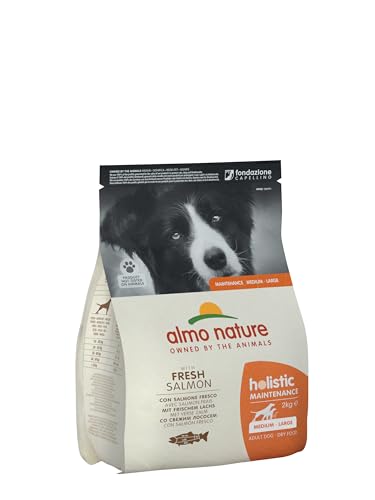 Almo Nature Holistic Hundefutter, Medium Dog, mit Lachs und Reis (2 kg) von almo nature