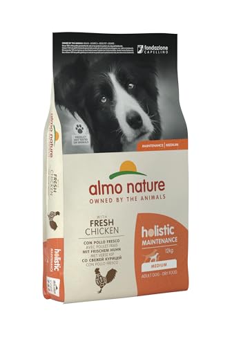 Holistic Hundefutter Medium mit Huhn und Reis (12 kg) von almo nature