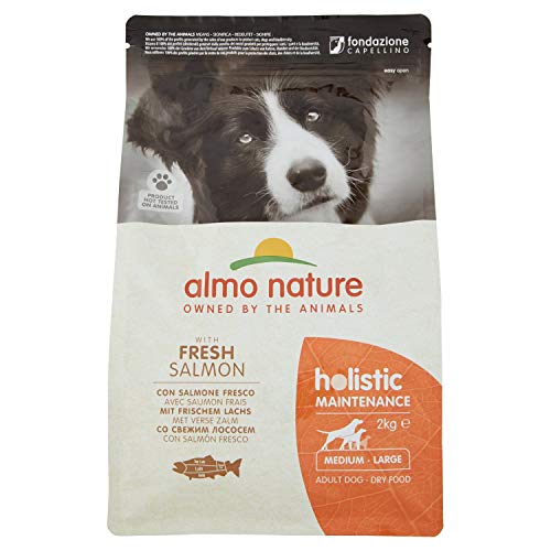 Almo Nature Holistic Hundefutter, Medium Dog, mit Lachs und Reis (2 kg) von almo nature