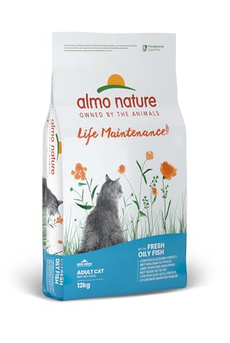 Almo Nature Holistic Maintenance Trockenfutter für Katzen mit frischem Fettfisch 12Kg von almo nature