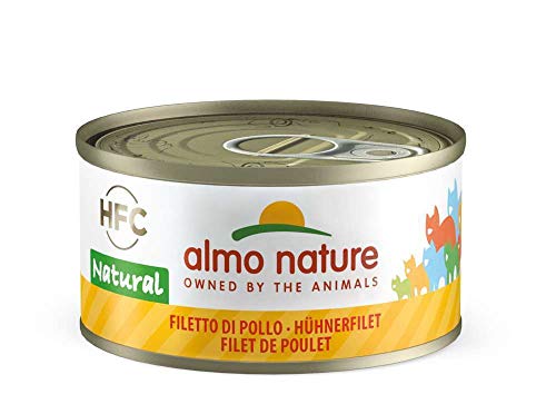 Almo Nature Hühnerfilet 70g Katzenfutter, 24er Pack von almo nature