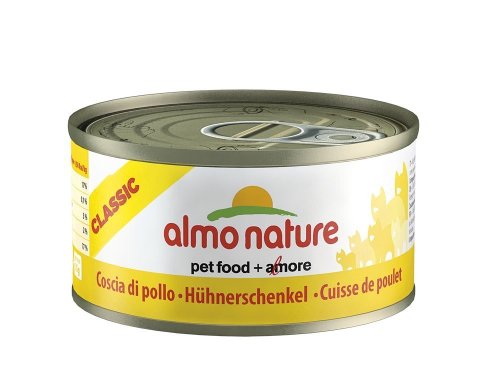 Almo Nature Hühnerschenkel 70g Katzenfutter, 24er Pack von almo nature