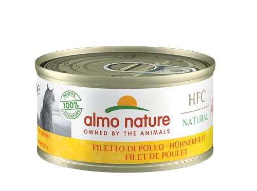 almo nature HFC Natural Katzenfutter nass -Hühnerfilet 24er Pack (24 x 70g) von almo nature