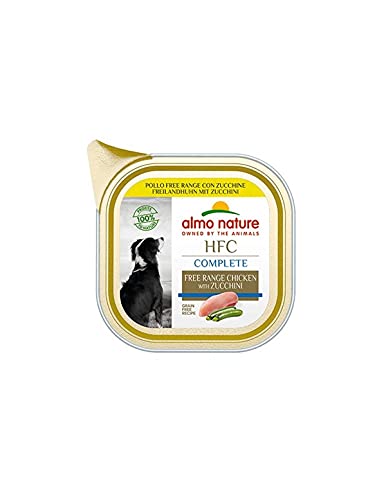 Almo Nature Made in Italy für Hunde – HFC Complete mit Hühnchen und Zucchini, 85 g von almo nature