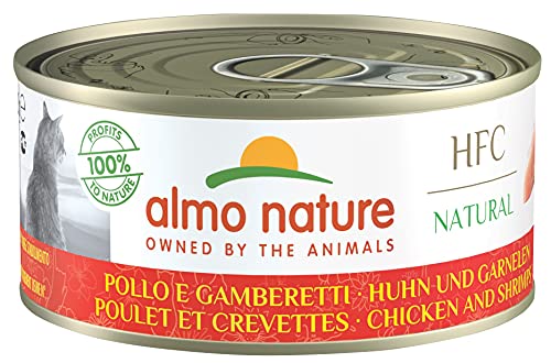 Almo Nature Made in Italy für Katzen - HFC Natural mit Huhn und Garnelen, 150 g von almo nature