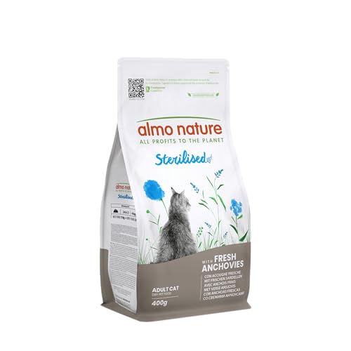 Almo Nature Stelirised, Trockenfutter für Erwachsene Katzen, 400 g von almo nature