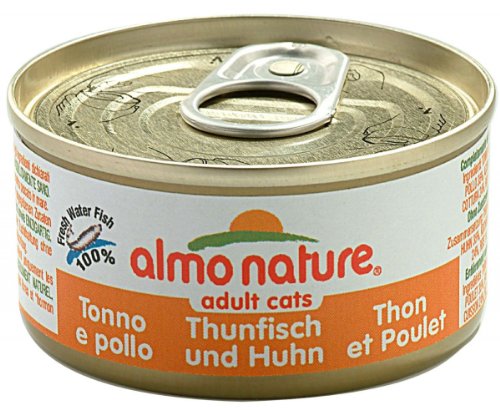 Almo Nature Thunfisch & Huhn 70g Katzenfutter, 24er Pack von almo nature