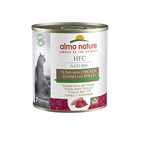 almo nature HFC Natural- Nassfutter für Hunde - mit Thunfisch und Huhn, 12er Pack (12 x 290 g) von almo nature