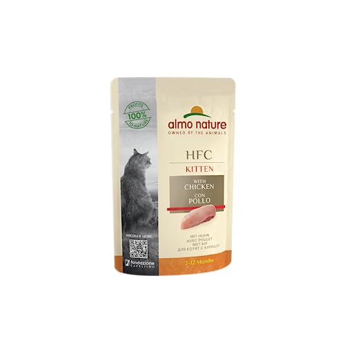 almo nature HFC Kitten Complete mit Huhn Alleinfutter für Katzenjunge,Nassfutter 24er Pack (24x55g), 1er Pack (1 x 1.700 kilograms) von almo nature