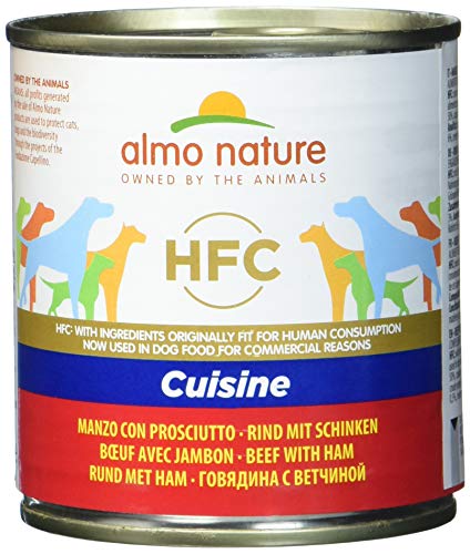 almo nature HFC Natural- Nassfutter für Hunde - mit Schinken, 12er Pack (12 x 290 g) von almo nature