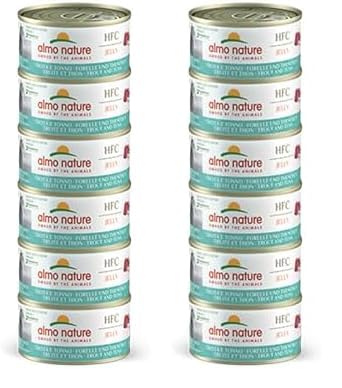 almo nature Megapack Katzenfutter nass - Forelle und Thunfisch- 12er Pack (6x70g) von almo nature