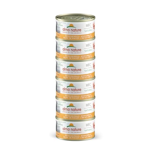 Almo Nature Megapack Katzenfutter nass Hühnerbrust 6er Pack (6x70g) von almo nature