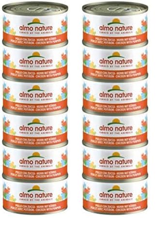 almo nature Megapack Katzenfutter nass - Huhn mit Kürbis - 12er Pack (6x70g) von almo nature