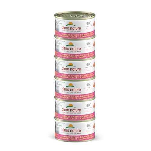 almo nature Megapack Katzenfutter nass - Lachs und Huhn - 6er Pack (6x70g) von almo nature