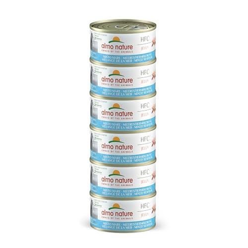 almo nature Megapack Katzenfutter nass - Meerestieremischung - 6er Pack (6x70g) von almo nature