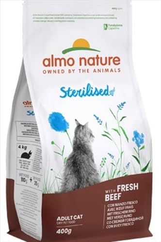 almo nature - Sterilised - Trockenfutter - 400 g - Rindfleisch & Reis von almo nature