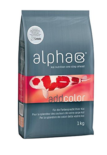 KOIFUTTER alpha add color - koinutrition one step ahead - Futterperlen für den Farbglanz der Koi (4x1 kg) von alpha Koifutter