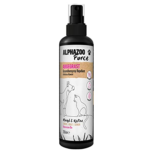 alphazoo Grasmilben-Spray Abgegrast 200 ml Hund & Katzen I Natürlich Grasmilben bekämpfen I Starker Grasmilben-Schutz bei Juckreiz & Herbstgrasmilben I Mittel gegen Milben, Milbenbisse & Milbenbefall von alphazoo