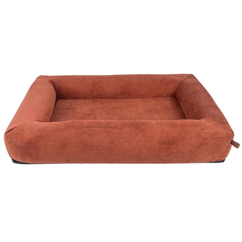 alsa-brand Hundebett Cosy Cord terracottabraun, Maße: ca. 100 x 70 cm von alsa-brand