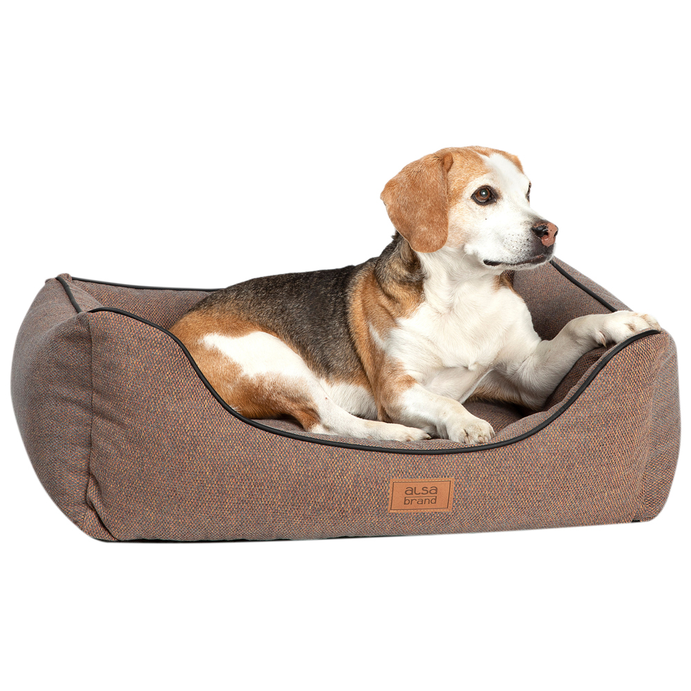 alsa-brand Hundebett Koje braun, Außenmaße: ca. 80 x 62 cm von alsa-brand