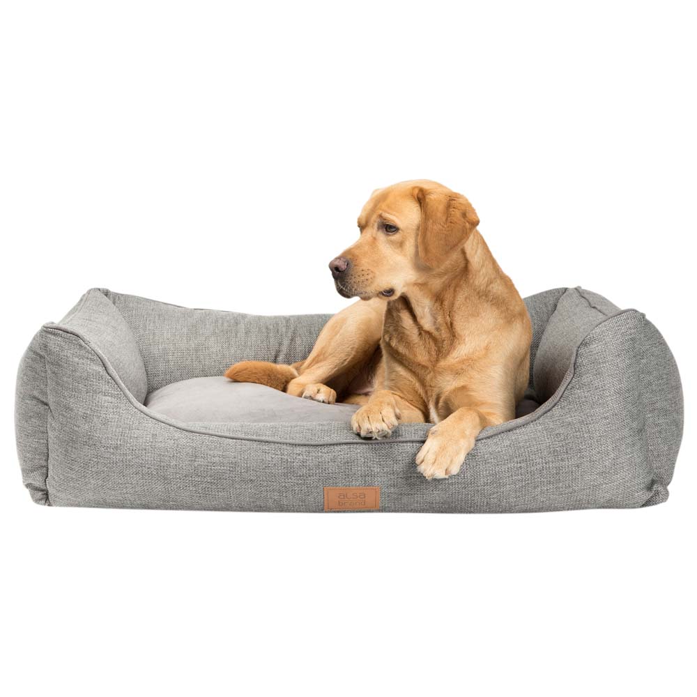 alsa-brand Hundebett Rom grau, Außenmaße: ca. 100 x 80 x 27 cm von alsa-brand