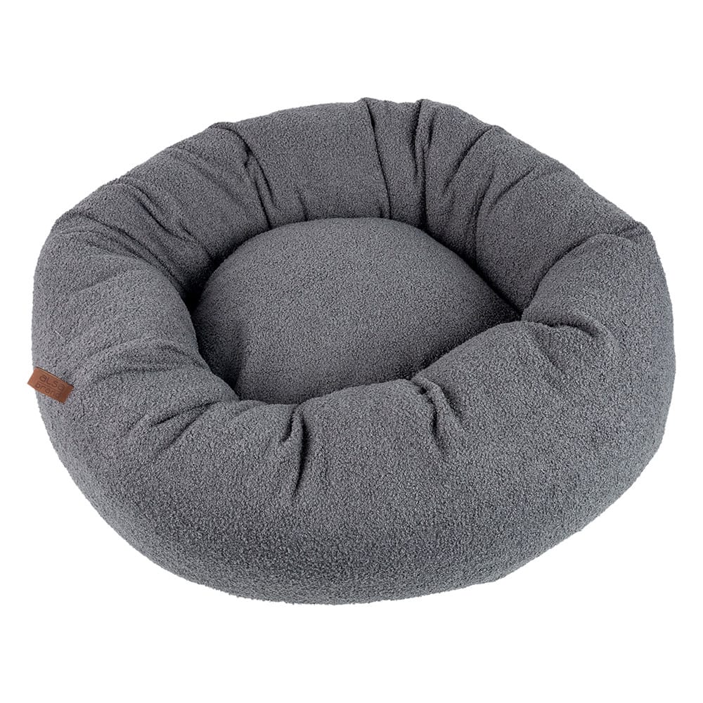 alsa-brand Hundebett Soft Bouclé dunkelgrau, Durchmesser:  ca. 50 cm von alsa-brand