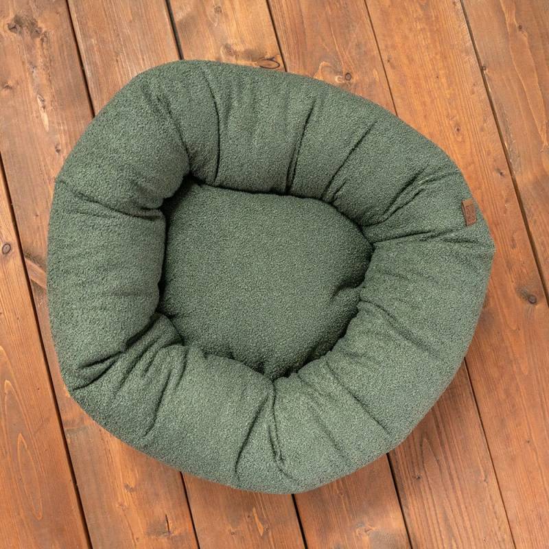 alsa-brand Hundebett Soft Bouclé grün, Durchmesser:  ca. 50 cm von alsa-brand