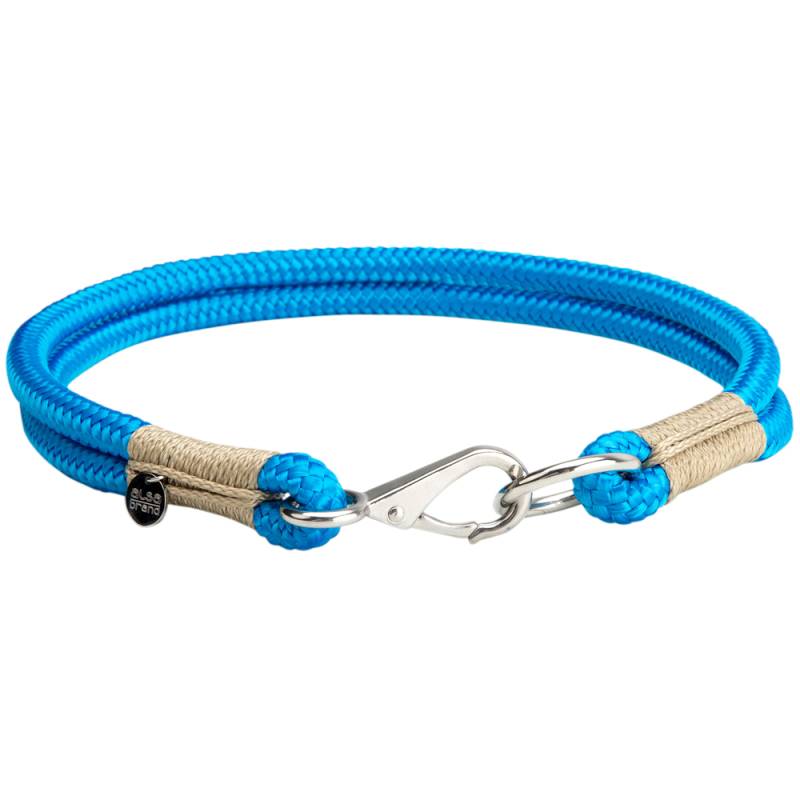 alsa-brand Hundehalsband Bolle aqua-taupe, Länge: ca. 40 cm, Durchmesser:  2 x ca. 8 mm von alsa-brand