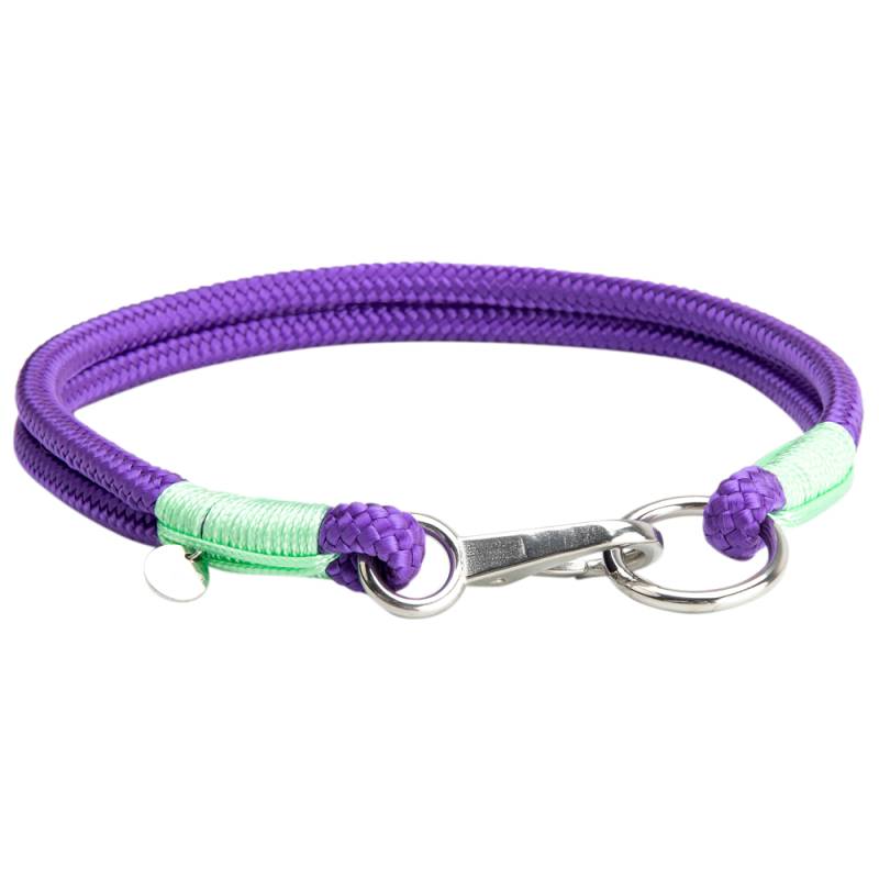 alsa-brand Hundehalsband Bolle lavendel-lindgrün, Länge: ca. 45 cm, Durchmesser:  2 x ca. 10 mm von alsa-brand