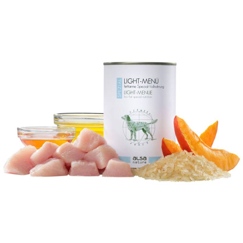 alsa-nature SPEZIAL Light-Menü, Anzahl: 400 g, 400 g, Hundefutter nass von alsa-nature