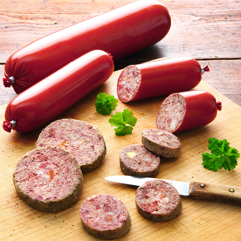 alsa-nature Wurst-Mix, Anzahl: 18 x 200 g, 200 g, Hundefutter von alsa-nature