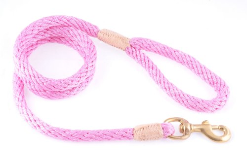 alvalley Nylon Snap Leine für Hunde 13 mm x 4 ft, X-Small, Patel Pink von alvalley