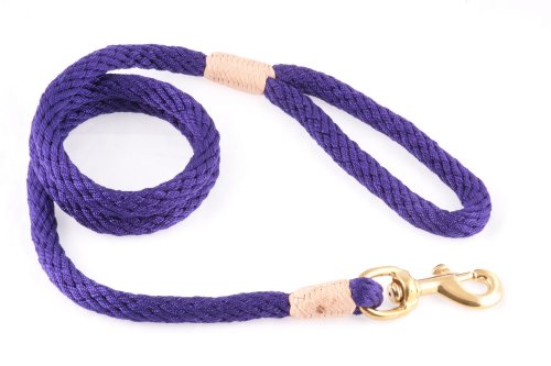 alvalley Nylon Snap Leine für Hunde 13 mm x 4 ft, X-Small, Violett von alvalley