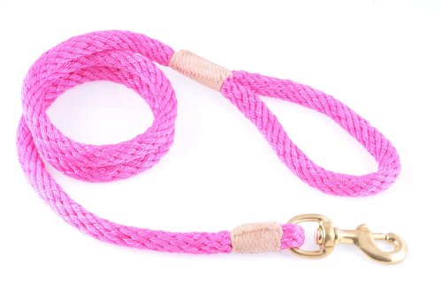 alvalley Nylon Snap Leine für Hunde 13 mm x 4 ft, XS, Hot Pink von alvalley