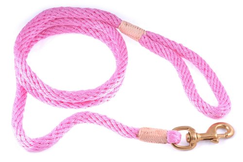 alvalley Nylon Snap Leine für Hunde 13 mm x 6 ft, X-Small, Patel Pink von alvalley