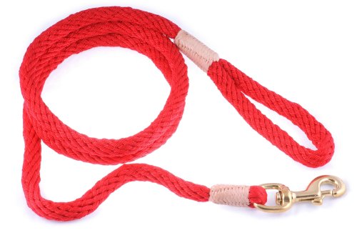 alvalley Nylon Snap Leine für Hunde 13 mm x 6 ft, X-Small, Rot von alvalley